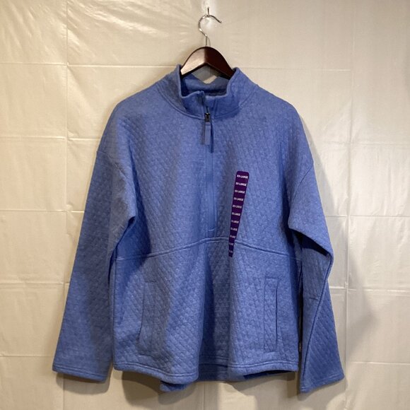 Eddie Bauer Ladies Quilted Half Zip Pullover - Picture 6 of 7